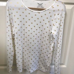 NWT Faded Glory M stretchy TEE white NEW